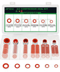 AC Compressor Port Bonded Seal Gasket Kit With 160 Seal Washers In Six Sizes For Auto AC Repair And Replacement So You Can Fix Leaks Fast No BS Guaranteed, 160pc plastic case