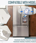Smooth Sailin Fridge Ice Crusher Housing Replacement Part Works Perfect With Frigidaire Electrolux Kenmore, white plastic housing detail.