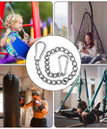 Sturdy Stainless Steel Hammock Chains With Four Carabiners For Indoor Outdoor Use Heavy Duty Hanging Hardware Supports Up To 1500 Lb