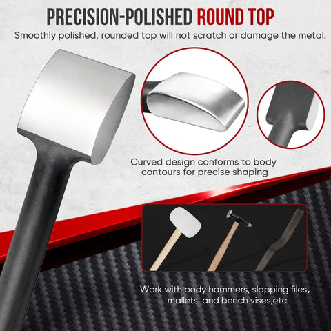Pro Grade Auto Body Spoon Dolly With 11 Inch Long Handle Perfect For Wing Ding Dent Repair And Metal Shaping In Tight Door Pockets Built To Knock Out Ripples Like Butter On Stubborn Fenders And Quarter Panels