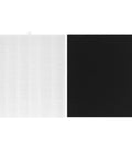 H13 True HEPA Replacement Filter Set For Airmega Purifiers with 2 filters and 4 odor prefilters, showing white and black filter