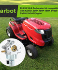 SV600 20 HP Carburetor Replacement Kit with lawn tractor in background