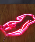 Pink Neon Sign LED Night Light USB Powered Wall Decor for Bedroom Man Cave Vibe Bar Pub Store Club Garage Home Party 17x8.5 Inches