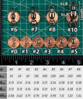 20 Pack Ball Bearing Fishing Swivels Size 0 Heavy Duty Stainless Tackle Connectors For Saltwater And Freshwater Keeps Lines Twist Free Corrosion Resistant Great For Trolling Jigging And Leader Setup. Size chart showing stainless fishing swivels #0-#10