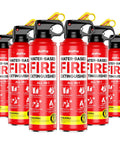 Badass Home And Car Fire Extinguisher Six Pack Certified For Kitchen And Garage A B C K Rated showing red water-based fire extinguishers.