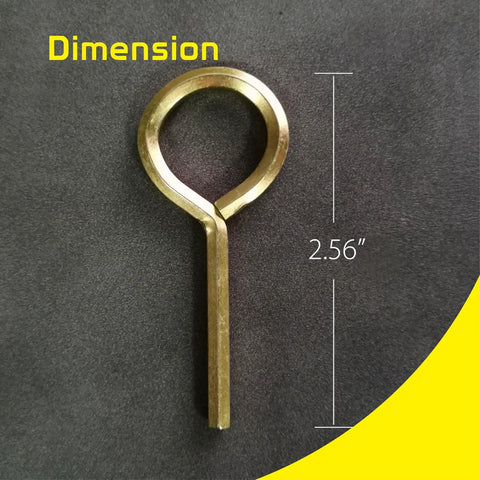 Five Thirty Second Inch Standard Hex Dogging Key Set For Push Bar Panic Exit Devices Keychain Style Allen Wrench 2.56 inch