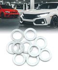 10 Pack Universal Engine Oil Drain Plug Crush Washers And Gaskets, 12mm ID And 19.7mm OD, Great For Cars And Trucks, Leak Free Seal, Easy Fit For Oil Changes And Filter Replacements, aluminum washers