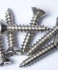 Top Shelf Gauge 4 By One Half Inch 304 Stainless Steel Wood Screws With A Smooth Phillips Drive and Deep Cut Fine Threads.
