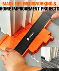 Contour Gauge Tool For Woodworking And DIY With Lock, Pro Grade Shape Duplicator measuring door molding.
