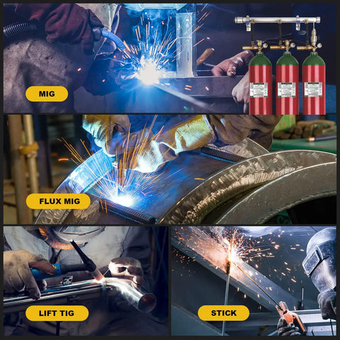 No Gimmick Heavy Duty 200Amp Multiprocess Mig Welder With 110V And 220V Power Handles Gas Or Gasless Runs Straight And Tight Features Digital Gauge For Quick Welds Including Lift TIG Stick ARC Functionality