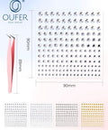 Stick On Acrylic Fake Piercings Kit With Lip Studs, Eyebrow And Nose Piercing, Non Piercing Face Jewelry, Adhesive Piercing Balls, Clear CZ Options, Easy Clip Attach, Multiple Styles For A Bold, Trendy Look. 90mm sheet and tweezers