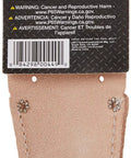 Heavy Duty Tool Holder For Pliers And Narrow Tools With Open Bottom Design, Fits Belts Up To 2 Inches, beige leather