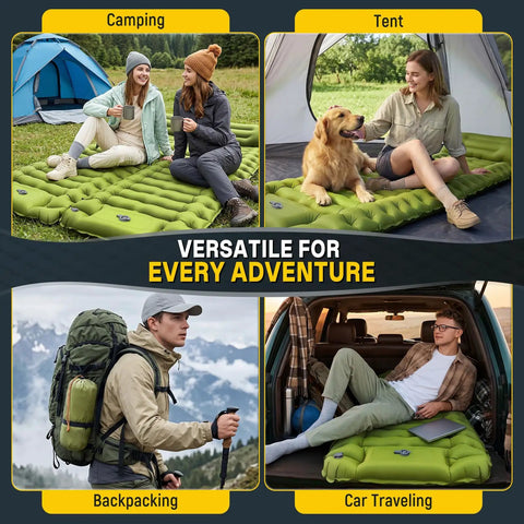 Ultralight Camping Pad With Built In Pump Waterproof Air Mattress For Backpacking And Hiking Compact Comfortable Sleep Pad