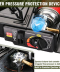 Dual Fuel Portable Camping Stove For Butane Or Propane Includes Adapter And Carrying Case No Fuss Single Burner control panel