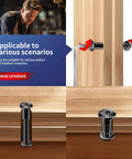 20 Piece 1/4 20 X 1 Inch Flat Head Hex Socket Cap Screws Bolts Kit 304 Stainless Steel used in wood for secure fastening.