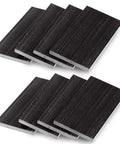 Rock Solid Black Patio Chair Spring Plates 8 Pack Heavy Duty Fiberglass Replacement Springs arranged in two layers.