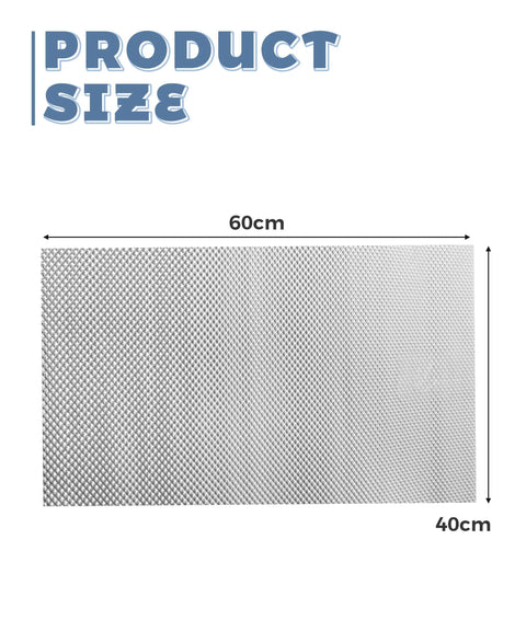 Built Tough Automotive Exhaust Heat Shield Crafted From Rugged Aluminum Thermal Barrier For Mufflers And Fuel Tanks, size 60cm x 40cm.
