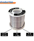 Spool of stained glass solder wire 60/40 no flux core for copper foil Tiffany lamps and glass repairs, 3.0mm diameter, 16oz.