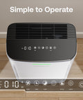 Top view of Large Pet Air Purifier For Homes Up To 4200 Sq Ft With 7 Stage H13 HEPA Filter, Anion And Activated Carbon, App Control