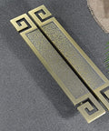 Slick Oriental Style Barn Door Pull Handle Set With Install Fittings For Wood Glass Or Metal Doors Interior And Exterior Antique Push Pull Hardware