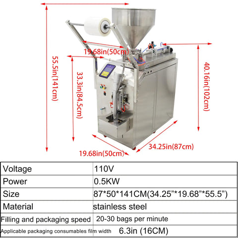 Straight Up Heavy Duty Automatic Paste And Liquid Filler With Quantitative Sealing System 10 To 100 Ml Capacity Stainless Steel Build for sauces.