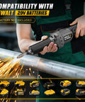Cordless Die Grinder For 20V Max Battery Tool Only No Battery Included With One Quarter Inch Carbide Tungsten Bit Up To 26000 RPM