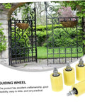 4 Pack Nylon Pulley Block For Sliding Doors And Gates Heavy Duty Wheel Guiding Wheel For Rail Gates And Electric Gates