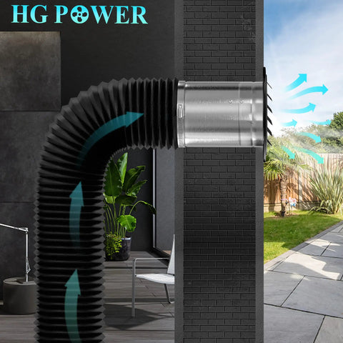 4 Inch Black Stainless Steel Soffit Vent Cover With Mesh Screen For Round Exhaust Vent Indoor Outdoor Use in action