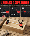 4-Inch Bar Clamps For Woodworking Set Of 4 One-Handed Spreader Clamps conversion steps