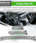 Timing Chain Kit Replacement For 2008 To 2015 VW Golf MK5 MK6 Passat A4 EA888 1.8L 2.0T Engine displayed with engine