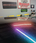 Fresh Shop Grade Superflake Colorshift Basecoat Paint Gallon Ready To Spray With Slow Reducer Binder For Custom Rigs Delivering Dope Shiftin Shades on car roof.