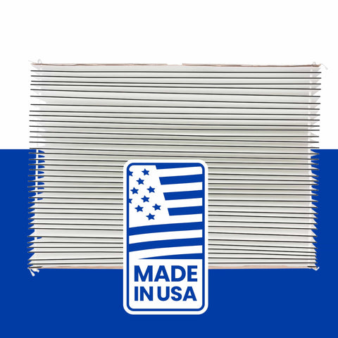 Front view of 501 Replacement Filter for 5000 Whole House Air Purifier, MERV 15 Equivalent, 16x25x6, Made in USA label visible