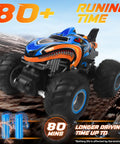 1 To 16 Scale All Terrain Remote Control Monster Truck With 2.4 GHz Radio, Dual Rechargeable Batteries For Up To 80 Minutes Of Play
