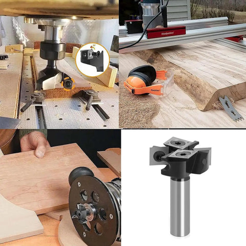 Pro Grade Spoilboard Surfacing Router Bit One Half Inch Shank One And One Half Inch Diameter Two And Two Carbide Inserts Slab Flattening Planing Bit Rabbeting Fly Cutter For Precision Router Work And Flat Surface Finish
