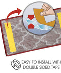 No Slip Stair Treads For Indoor Stairs Red 4 Pack Polypropylene Carpet Strips With Double Adhesive Tape Easy To Install