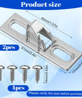 2 Pcs Sliding Door Latch Replacement Kit For Sliding Glass Doors, Screen Doors, And Patio Gates With Mounting Screws