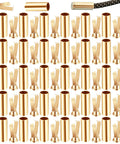 Gold Alloy Shoelace End Caps Set Of 36 With Screws Cylindrical Aglets For Shoes And Jackets Durable Metal Tips 18 X 7 Mm