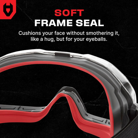Adjustable Lightweight Full Face Shield For 6X3 OTG Vented Safety Goggles Compatible ANSI Z87 1 Certified PPE Built To Stand Up To Dust Debris And Particles