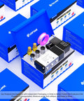 Two Position Five Way Solenoid Valve with Junction Box, packaging, half inch NPT ports, ready for 12V 24V 110V or 220V AC systems