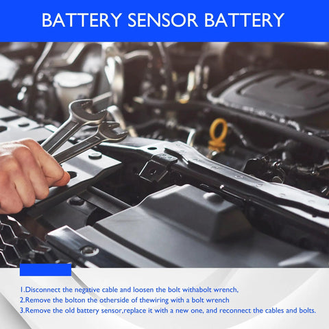Dead Simple Swap Battery Current Sensor For Cadillac Xt5 Chevy Malibu And Gmc Acadia Fits Oem 13599060 13526054 13545954 shown in engine bay installation.