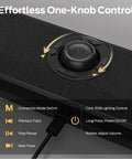 Boomin HiFi PC Speakers With Bluetooth 6.0 Dual 50mm Drivers Delivering 24W Peak Power RGB Light Bar USB C Plug And Play Gaming