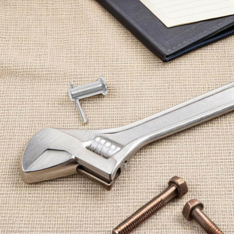 Beefy 304 Stainless Steel B Type Locating Pin With Hole, Cylindrical Flat Head 6x20mm Set Of 5 next to an adjustable wrench