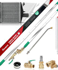 Beefy Radiator Cleaning Wand Set 3 pieces including 47", 24", 15" stainless steel wands with nozzles and tips, 4500 PSI power washer