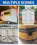 Multiple uses of Heavy Duty Black Gate Hinges 3.5 Inch With Screws Pack Of 6 for wood fences, barn doors, trailers, and barrels