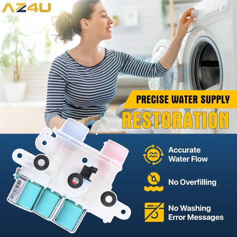 Washer Water Inlet Valve Replacement For Maytag Kenmore Top Load Washers 120V 60Hz Direct Fit Easy Install Aftermarket Part