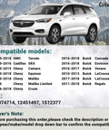 Image of Buick SUV with compatible GM models list and OE numbers for Heavy Duty 8 Way Front Left Power Seat Switch Upgrade With 10 Pin Connector 25974714 Replacement Recline Adjuster For GM Cars And SUVs No Brainer Install Durable Switch For Terrain SRX And More.