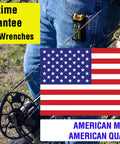 Nine Hex Keys Allen Wrench Set With Secure Bolt And Nut Assembly for archery in use, American quality emphasized.