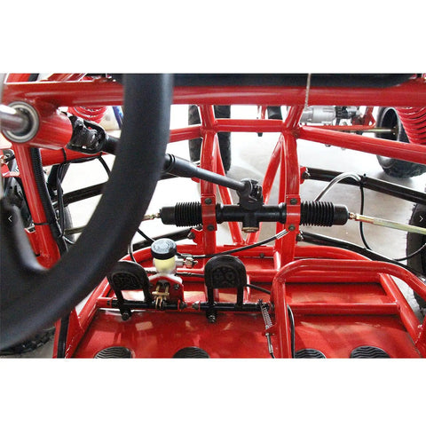 300Mm Steering Wheel Kit With 320Mm Gear Rack Pinion And Adjustable Shaft, Complete Tie Rod Set for 110Cc Go-Karts installation