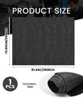 Garage Floor Mat For Oil Spills 29 By 36 Inches Reusable And Washable Oil Absorbent Pad With Waterproof Backing Black