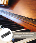Top Shelf Heavy Duty 2 Pack 4 Inch Piano Hinges 304 Stainless Steel Black Continuous Cabinet Door Hinges With Pre Drilled Holes And Screws for toolboxes.